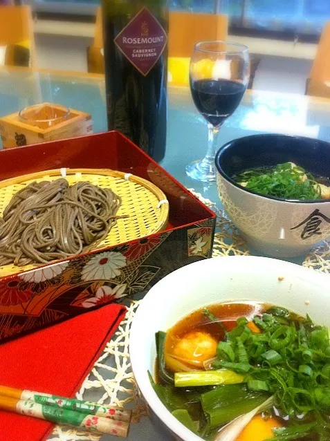 Snapdishの料理写真:Toshikoshi Soba with Chicken&Shallot Dipping Soup|noriko takiyama のりねぇですさん