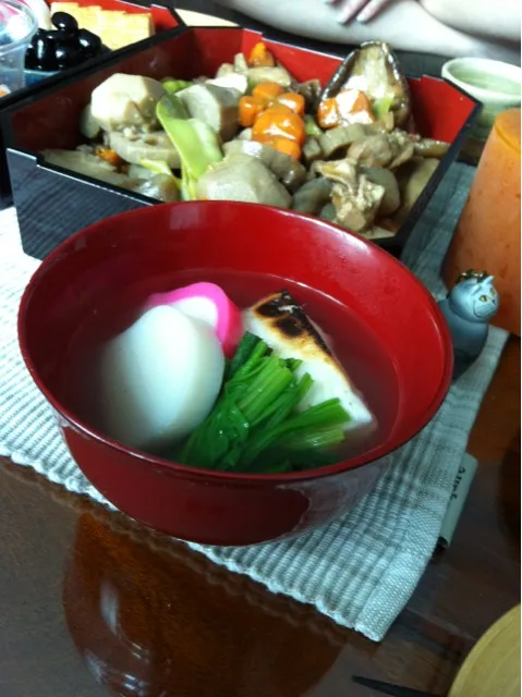 Snapdishの料理写真:お雑煮2012! in バンコク|yoshiharu takahashiさん