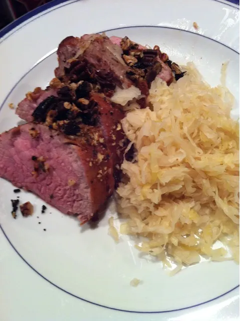 Snapdishの料理写真:Encrusted Pork, and Kraut.|Colin Bowersさん