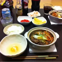 Snapdishの料理写真:31日の夕飯はすき焼き|yoko hayashiさん