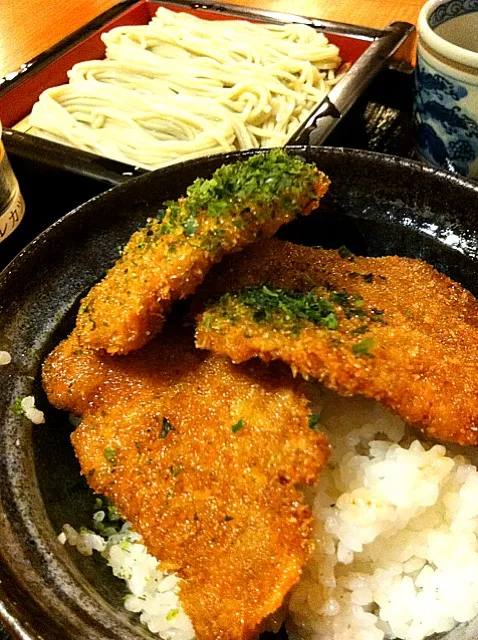 タレカツ丼＆へぎそば|ももさん