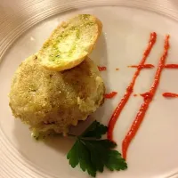 Snapdishの料理写真:Tortino di patate con funghi porcini!!!|Alessioさん