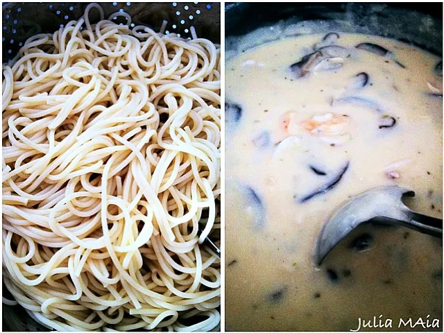 7/1/12 ~Seafood Carbonara Spaghetti|Julia Aliさん