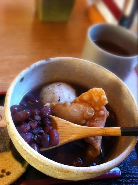 Snapdishの料理写真:そばがきぜんざい|pprsmsさん