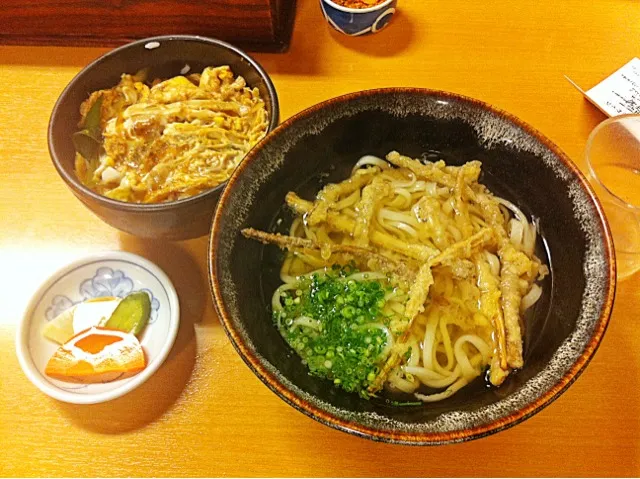 ごぼう天うどん＆ミニ親子丼|Yas Nakさん