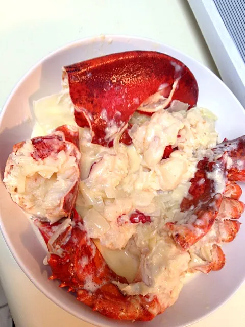 My 1st time to make cream&onion lobster|nini little rainさん