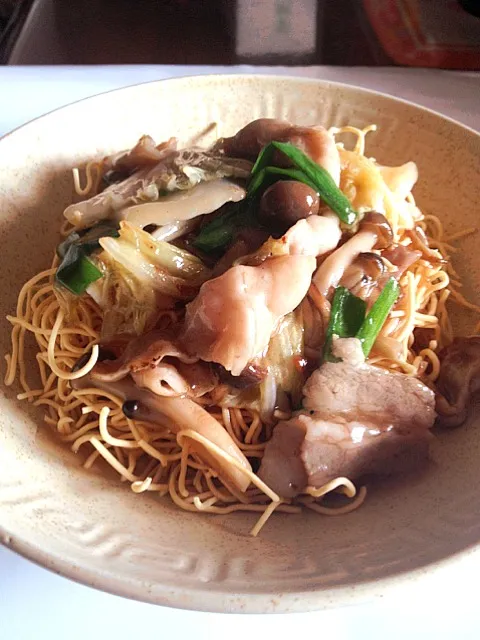 豚肉と白菜の硬焼きそば|U-sk Maedaさん