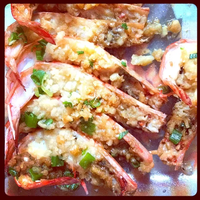 Steamed garlic prawn|PeonyYanさん