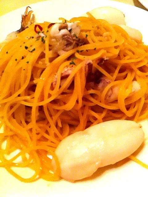 ヤリイカとアンチョビのスパゲティー(大)|塩豚骨さん