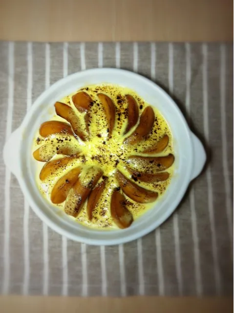 apple with amaretto zabaglione|rick chanさん