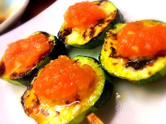 zuccini and cheese yakitori|Tinky 🍒さん