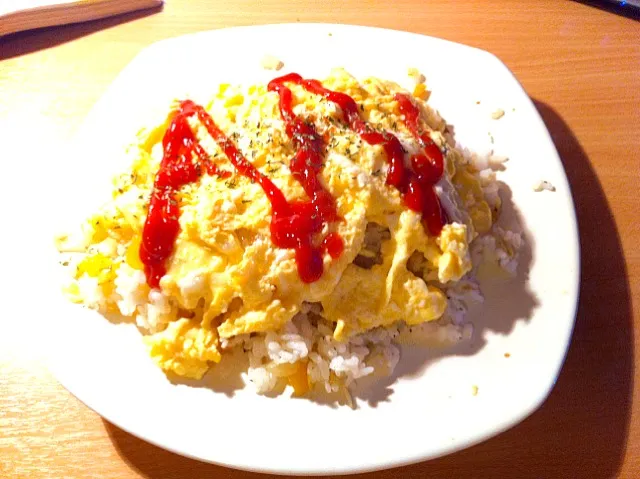 "Omerice" Riz ketchap dans l'omelette|T.さん