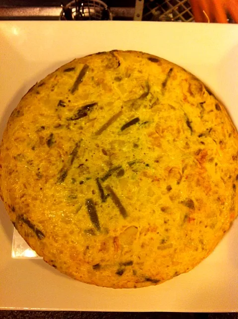 tortilla de patata con ajetes y champis|txikita69さん