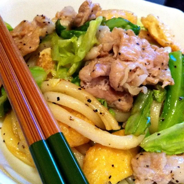 お夜食の焼きうどん。ごちそーさま(^^)|ramuta mitohiさん