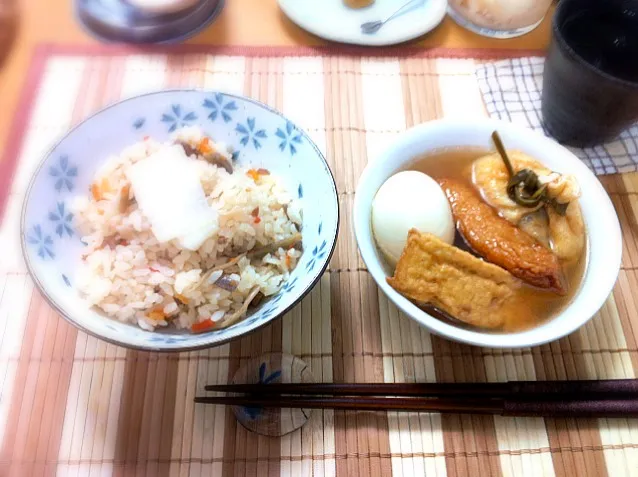 心もぽかぽか江戸風とんおでんと炊き込みご飯|tonさん