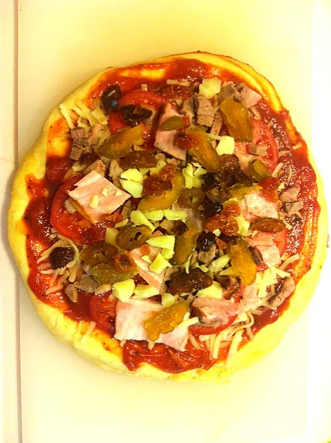 bacon, iebrian pork, fruit tomato, dried figs, cherry tomato, jujubee, cheese|CharlesTStewartさん