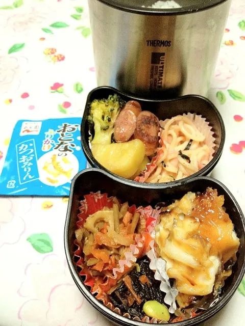 高２バレーボール部員の本日のお弁当。私の担当は、鰆の西京風漬け焼き。 #お弁当 #弁当|Takashi H.さん