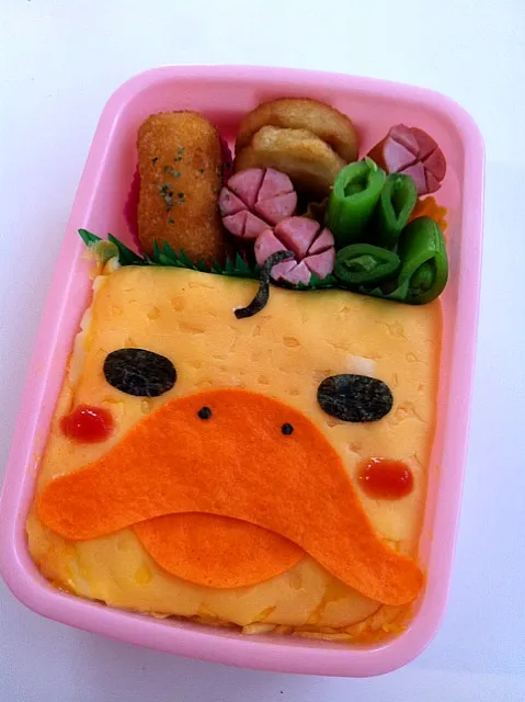 かものはしかもチーズカレー弁当|あみん´ω`)ﾉさん