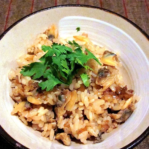 あさりの炊き込みご飯 (深川飯？)  Seasoned Rice with Baby Clam|Keiさん