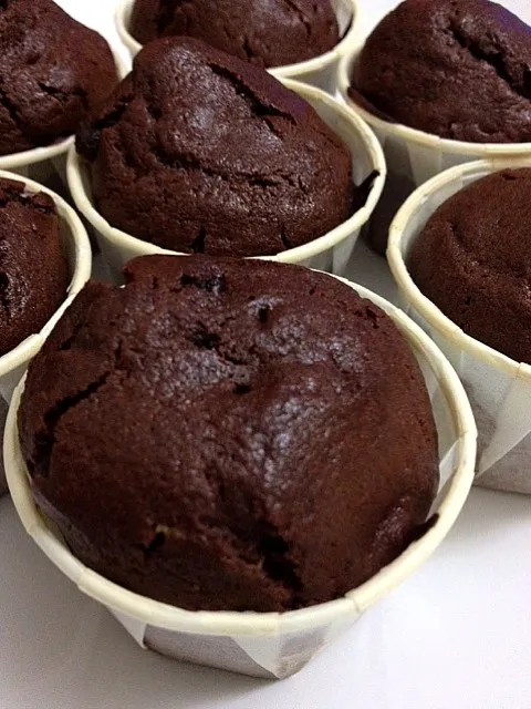 Snapdishの料理写真:freshly.baked.choc.moist.muffin|ej adamさん