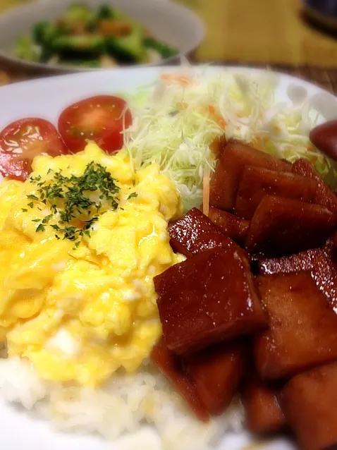 初スパム丼|kazuminさん