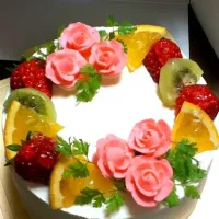 Snapdishの料理写真:Birthday Cake|minaさん