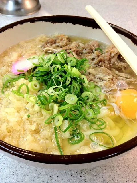 Snapdishの料理写真:立食い ミックスうどん|ゆうこさん