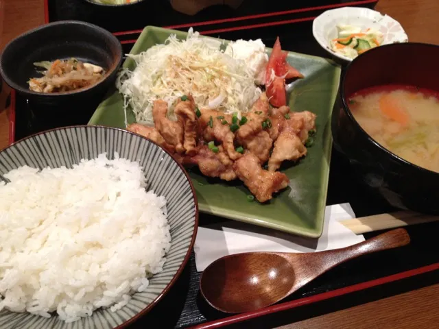 豚の唐揚げ定食|yukikoさん