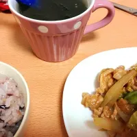 回鍋肉とワカメスープ|Naokoさん