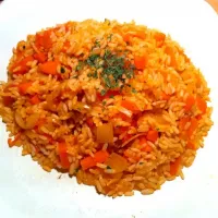 pepper rice with tomatoes|T.さん