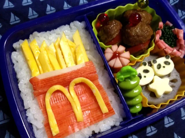 本日の息子のお弁当、マックのポテト🍟|satomiさん