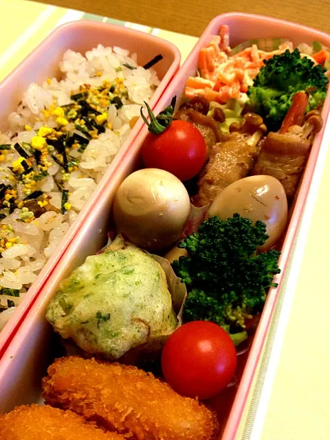 Snapdishの料理写真:野菜の豚肉巻き弁当|hanaさん