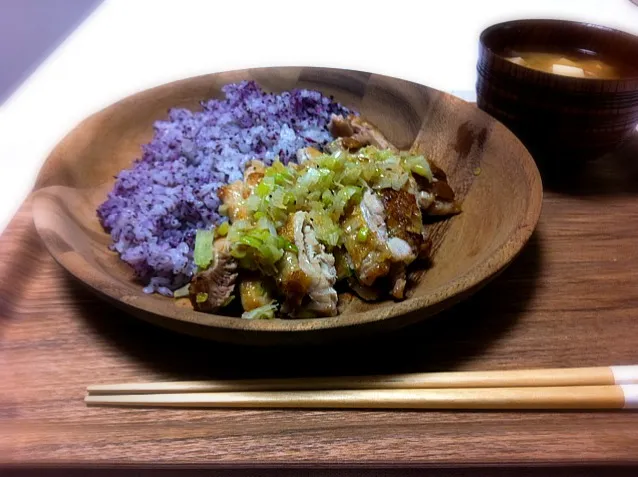 鶏のネギ塩焼き|ちぃたさん