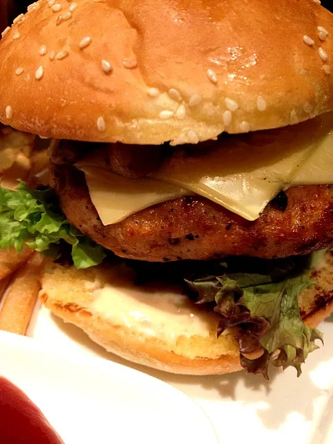 chicken.mushrooms.burger|ej adamさん