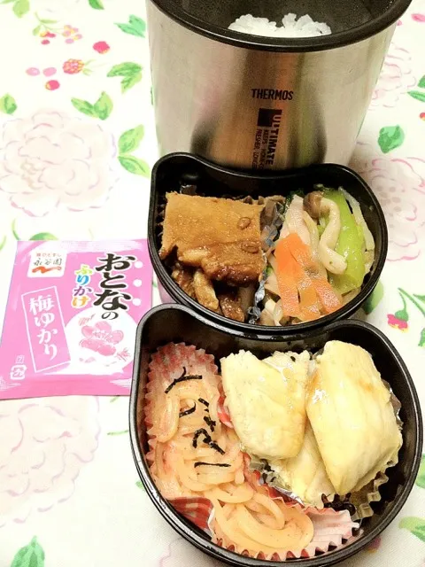 高２バレーボール部員の本日のお弁当。私の担当は、メカジキのバター醤油ソテー。 #お弁当 #弁当|Takashi H.さん