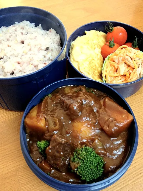 ビーフシチューのお弁当|ぴよさん