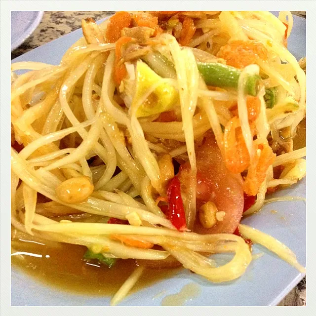 Spicy Papaya Salad|@bangkokさん