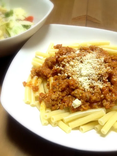 豚のラグーソースパスタ|ちえさん