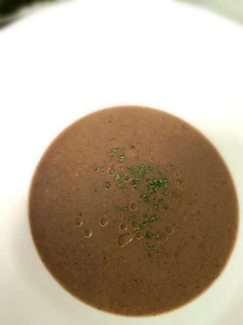 shitake soup truffle oil|willzさん