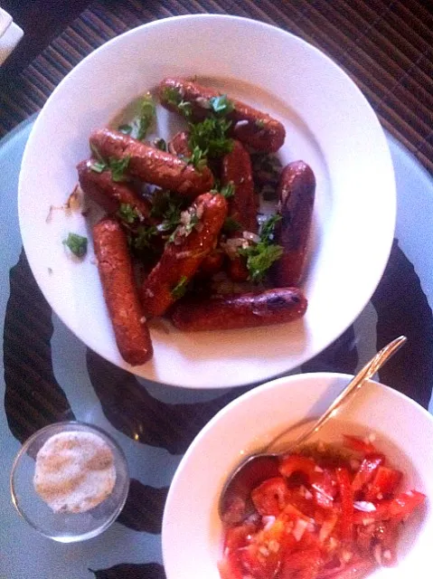 sausages and tomatoes|penelope beveridgeさん