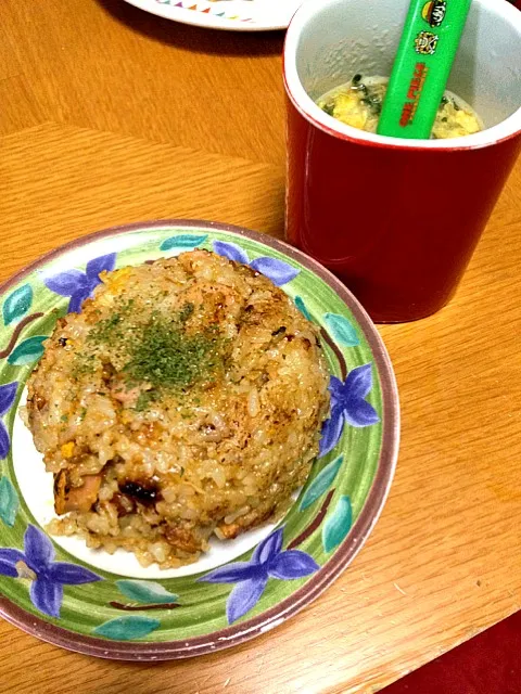 手づくりチャーハン＆中華スープ ママが熱出たので、ご飯作りました。|pashaminaさん