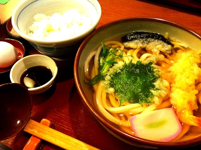 天ぷらうどん定食|姫さん