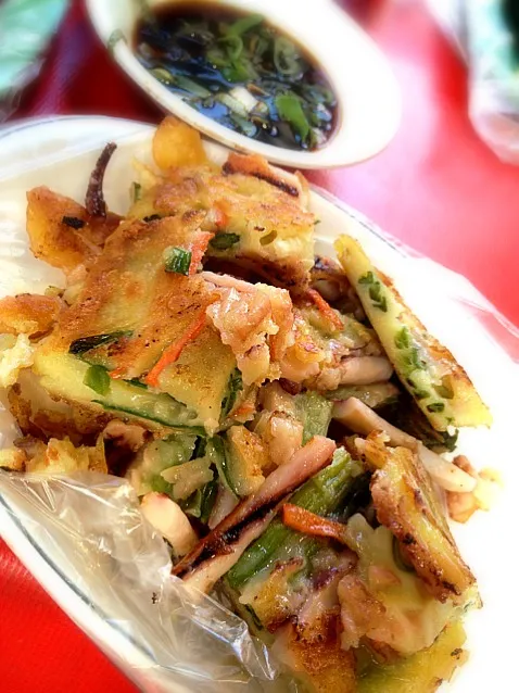 octopus springonion pancake|willzさん