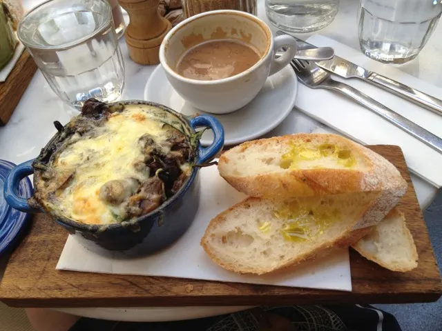 baked egg with mushroom|Margaretさん