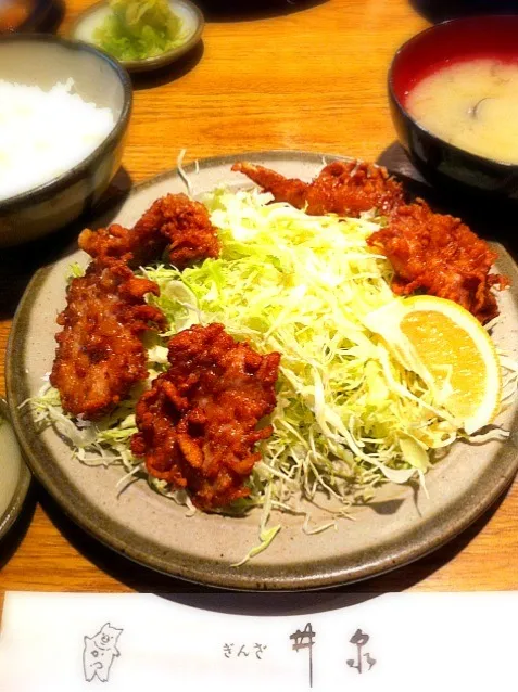 豚から(豚の唐揚げ)定食|塩豚骨さん