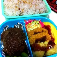 Snapdishの料理写真:和風ハンバーグ弁当|増永いよさん