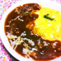 昨日のカレーはオムカレーに|みゆみゆさん