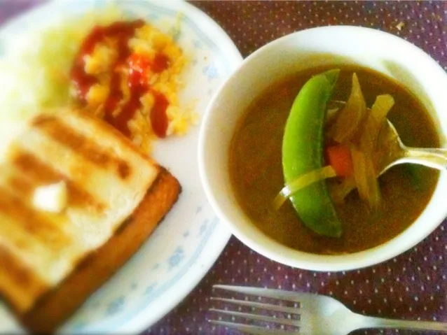 カレーのこりスープランチ|純さん