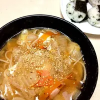 Snapdishの料理写真:酸っぱ辛にゅうめん|sanaeverさん