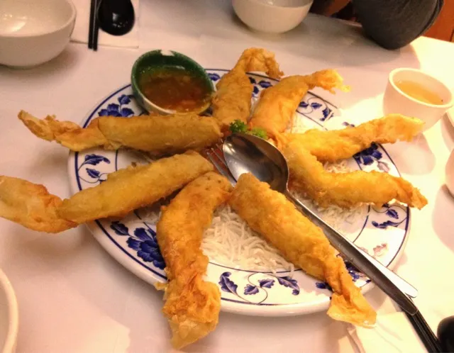 Snapdishの料理写真:crispy bean skin prawn|Margaretさん